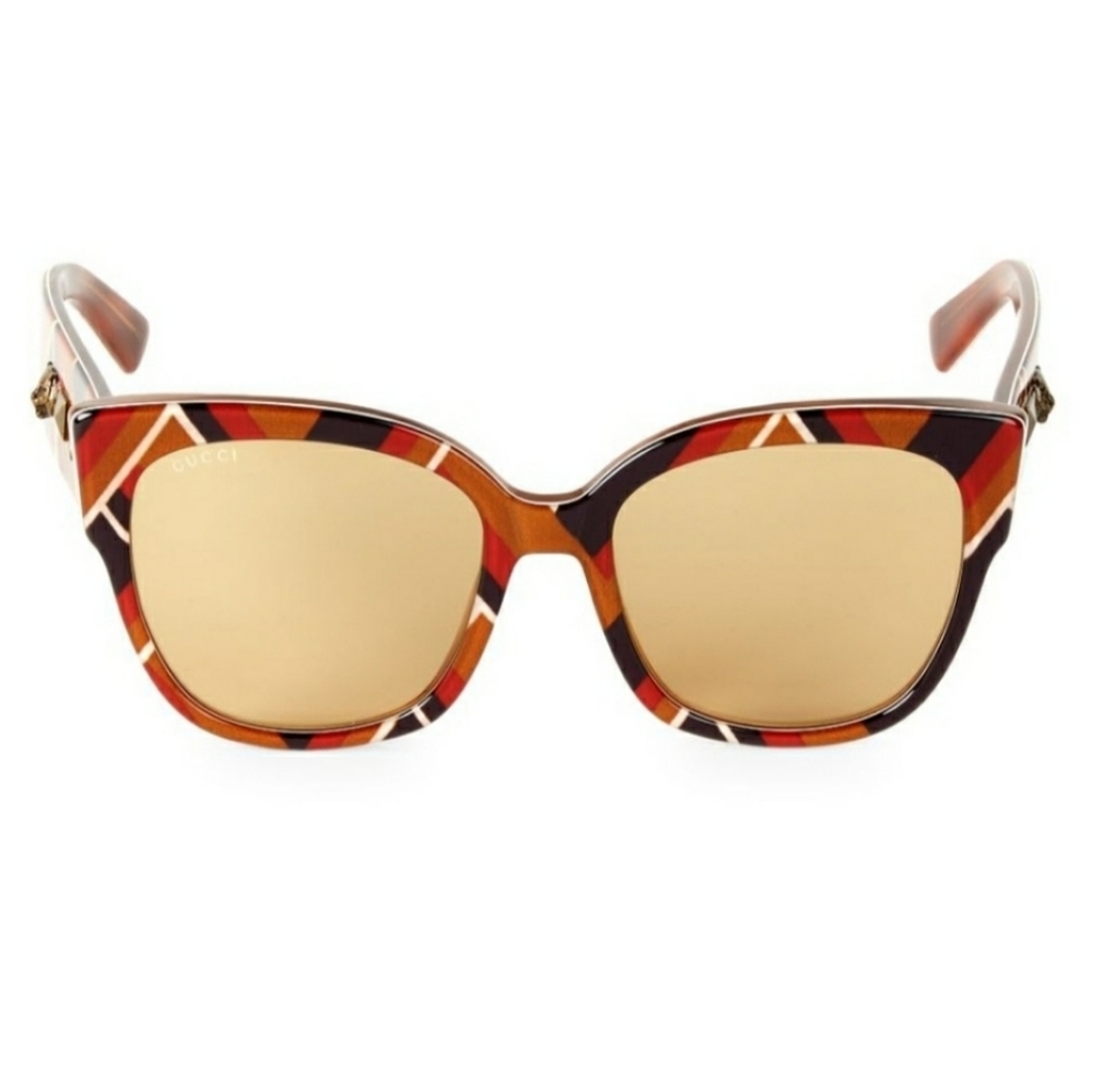 GUCCI 55MM SQUARE SUNGLASSES.